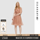 歌力思（ELLASSAY）夏季新款兩件式多巴胺顯瘦百搭通勤風(fēng)衣式連衣裙女EWU353F00100 奶茶咖 S