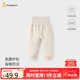 童泰（TONGTAI）寶寶褲子秋冬季純棉保暖兒童秋褲家居睡褲高腰護(hù)肚長褲米白90cm
