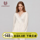 unisunny孕尚月子服產(chǎn)后哺乳睡衣春秋款莫代爾產(chǎn)婦喂奶衣睡褲套裝孕婦家居服 白色【莫代爾】 L