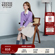 Teenie Weenie【趙露思同款】小熊女裝半身裙2025年秋季新款百褶裙 卡其色 S