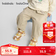 巴拉巴拉balaOne寶寶長(cháng)褲純棉香蕉褲男童女童2025秋季新款工裝褲休閑百搭 淺卡其50307 100