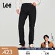 Lee【張凌赫代言】商場(chǎng)同款709修身錐形黑色男牛仔褲休閑顯瘦潮流 黑色（褲長(zhǎng)31） 32