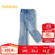 巴拉巴拉兒童長褲女童牛仔褲加絨秋冬喇叭褲201424108012