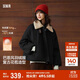 森馬（Semir）羽絨服女插肩袖可脫卸毛領(lǐng)2025冬季oversize花苞外套109725113017