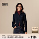 森馬梅花IP針織開(kāi)衫女短款立領(lǐng)刺繡春秋緊身上衣顯瘦109524106002