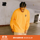 UNDEFEATED五條杠官方美式經(jīng)典秋季新品重磅 LOCK UP 長(cháng)袖TEE 橘黃色 L