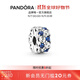 潘多拉（PANDORA）閃耀剔透星藍硅膠固定夾藍色925銀海洋時(shí)尚diy串珠生日禮物送女友 星藍固定夾 one size