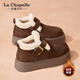 拉夏貝爾（La Chapelle）女鞋冬季新款保暖舒適棉鞋防寒百搭時(shí)尚加絨休閑鞋子女XXE02