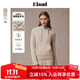 ELAND【100%綿羊毛】衣戀毛衣女休閑插袋連帽衫2025冬季新款 燕麥色(33)OATMEAL L 170