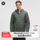 lululemon丨Down for It All 男士羽絨連帽夾克 防風(fēng)拒水 LM4AMVS 棕櫚綠 L