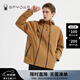 SPYDER蜘蛛男子連帽拉鏈尼龍SKI LIFE夾克23CS127M 23CS127M-焦糖色 M