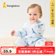 童泰寶寶連體衣秋冬季純棉嬰兒衣服家居內(nèi)衣偏開(kāi)長(zhǎng)袖夾棉哈衣爬服 藍(lán)色 80cm (建議11-18月身高73-83cm)