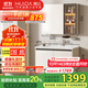 惠達奶油風(fēng)浴室柜組合陶瓷一體盆洗手盆洗漱臺 HDYYG-J55-60(奶白色) 