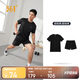 361°跑步運動(dòng)套裝男休閑健身速干短袖短褲夏季男兩件套652524001H-3