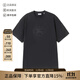 博柏利（BURBERRY）新品 男士棉質(zhì)復古圓領(lǐng)短袖T恤男裝禮物男 80951041 黑色馬術(shù)騎士徽標刺繡 M
