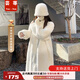 蕓蕁外套女2025新款秋冬加厚長(cháng)款立領(lǐng)水貂毛貂絨皮毛一體毛毛環(huán)保皮草 奶白色【進(jìn)口專(zhuān)柜品質(zhì)】 S 【80-115斤】加厚版
