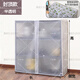 蕉京鞋架防塵罩簡(jiǎn)易多層家用鞋柜架防塵蓋布置物架遮擋簾室內好看罩子 封頂款半透明_尺寸依次:長(cháng)_側寬_ 80x30x118cm