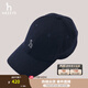 哈吉斯（HAZZYS）男裝 春秋款毛呢帽子羊毛棒球帽休閑鴨舌帽男AAAZ1CBD011 深藏青色DN 58-59cm