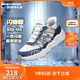 Skechers斯凱奇閃穿鞋春男童懶人一腳蹬休閑鞋舒適防滑運動(dòng)鞋403835L