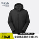 RabRAB睿坡Xenair Alpine男士防潑水透氣棉衣戶(hù)外運動(dòng)棉服夾克QIP-09 黑/黑色-BKB S