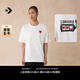 匡威（Converse）【夏季新品】CONVERSE匡威 男女涂鴉心形圖案全棉短袖T恤UCH618 UCH618-001 XL (180/104A)
