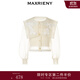 MAXRIENY[第2件半價(jià)]【Day Dreaming-主題紀念款】精致華麗藤蔓刺繡上衣 米白 S 01/34