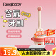 taoqibaby兒童含氟牙刷軟毛0-3-6歲 嬰幼乳牙清潔刷寶寶專(zhuān)用防蛀牙刷小月齡 【0-2歲】粉色【贈收納盒】