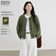 對白（DUIBAI）復古絞花圓領(lǐng)開(kāi)衫毛衣女2025冬季新款慵懶高級感優(yōu)雅針織外套 夾花綠 M