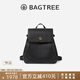 BAGTREE包包樹(shù)采風(fēng)雙肩包女2025年新款大容量通勤書(shū)包真皮女士旅行包背包 黑色 高級小眾