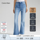 Calvin KleinJeans四季款女士潮流復(fù)古洗水微彈ck高腰直筒微喇牛仔褲J223286 高腰直筒靴型版-牛仔淺藍(lán)-1AA M 29 165/74A（2.16尺）72C