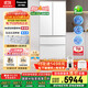 松下（Panasonic）【國家補貼20%】白月光2.0冰箱法式多門(mén)515升家用超薄零嵌入式無(wú)霜自動(dòng)制冰一級能效NR-ED52APB-W