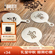 比樂蒂（Bialetti）【家居館】撒粉板 不銹鋼咖啡印花模具花式咖啡拉花配件摩卡壺 單閥造型款