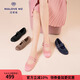 MALOVE MZ女鞋2025秋新款法奢經(jīng)典瑪麗珍芭蕾舞風(fēng)圓頭淺口單鞋平底鞋 櫻花粉 39