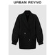 UR2025冬季新款女裝復古通勤雙排扣西裝式羽絨服UWG150130
