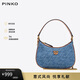 PINKO【品高】女包腋下半月單肩斜挎燕子包藍禮物101523A138