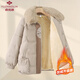 俞兆林新中式媽媽冬裝羽絨棉服大毛領(lǐng)棉衣外套洋氣國風(fēng)中老年女加厚棉襖 卡其升級款 2XL 建議105-120斤