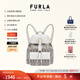 芙拉（FURLA）【同價(jià)11.11】FLOW織物小號女士時(shí)尚休閑背包書(shū)包雙肩包旅游輕便 裸色花色+棉花糖白 S