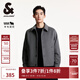 杰克·瓊斯（JACK&JONES）男裝春秋時(shí)尚百搭休閑舒適多色外套翻領(lǐng)直筒毛呢大衣男224427024 E39磁鐵灰 S 170