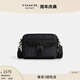 蔻馳（COACH）新款?yuàn)W萊男士男包經(jīng)典標(biāo)志老花WARNER 通勤斜挎單肩包 QB/炭黑色/黑色