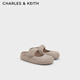 CHARLES&KEITH休閑軟底瑪麗珍淺口懶人鞋女生日禮物女CK1-70900531 Taupe灰褐色 38