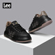 Lee男鞋新款透氣休閑鞋男士低幫運動(dòng)板鞋增高潮牌舒適時(shí)尚休閑鞋子男 黑色 41 【偏大/請拍小一碼】