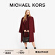 MICHAEL KORS邁克高仕 MK 女士羊毛長(cháng)款毛呢大衣外套紅色 642S