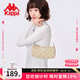 Kappa卡帕 新款正品女士時(shí)尚設計感腋下包手提包韓版百搭單肩包 米奶咖