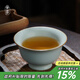 青澹汝窯茶杯主人杯汝瓷功夫茶具陶瓷純手工天青色景德鎮舒懷杯 舒懷杯130ml 開(kāi)片可養