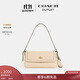 蔻馳（COACH）新款奧萊女士ETTA小號翻蓋單肩包腋下包休閑通勤百搭盒子包 IM/燕麥色