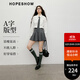 紅袖學(xué)院風(fēng)甜酷半身裙2025秋季新款女裝氣質(zhì)顯瘦雙層百褶A字顯瘦短裙 灰060 S