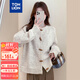 唐獅（TonLion）2025秋季女圓領(lǐng)復古簡(jiǎn)約牛角扣開(kāi)衫百搭韓版休閑時(shí)尚外套