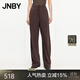 JNBY/江南布衣春秋香蕉褲休閑衛(wèi)褲棉質毛圈布寬松長褲5O7E14150 209/深棕 XS