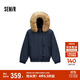 森馬（Semir）羽絨服女冬季可脫卸毛領(lǐng)牛角扣80絨子2025學(xué)院風(fēng)外套109725113026