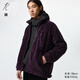 優(yōu)衣庫合作款/男裝女裝搖粒絨拉鏈茄克/外套夾克25秋冬新款480408 78 絳紫色 L